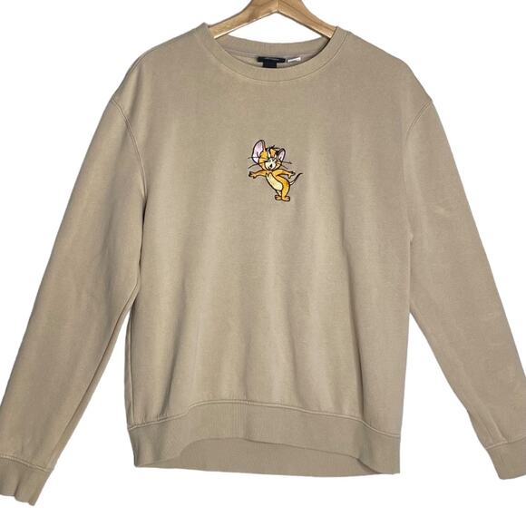 Tom and Jerry Sweatshirt Adult Oversized‎ Printed Retro Casual Cartoon Kidcore - Picture 2 of 13